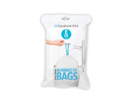 PerfectFit Bags,Dispenser, 20L, 40pcs White 8710755362002 Brabantia 1000x1000px 7 NR 7958