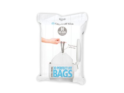 PerfectFit Bags,Dispenser, 50 60L, 30pcs White 8710755375705 Brabantia 1000x1000px 7 NR 7975