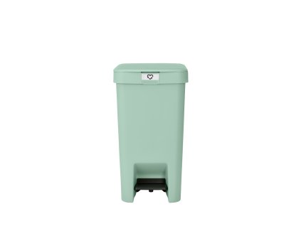 StepUp pedálový koš 16 L – tiché zavírání, recyklovaný plast (92 %), hands-free otevírání, zacvakávací držák štítků, nefritově zelená.