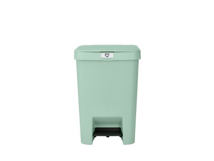 StepUp pedálový koš 25 L – tiché zavírání, recyklovaný plast (93 %), hands-free otevírání, zacvakávací držák štítků, nefritově zelená.Koše Brabantia BO – luxusní design a maximální funkčnost