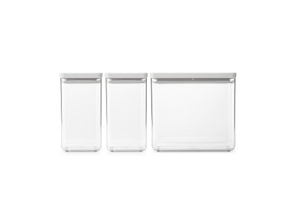 Tasty+ Stackable Canister, Set of 3 Light Grey 8710755230769 Brabantia 96dpi 1000x1000px 7 NR 35079