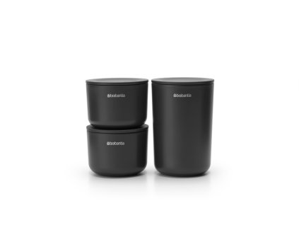ReNew Storage Pots, set of 3 Dark Grey 8710755281303 Brabantia 96dpi 1000x750px 7 NR 22041