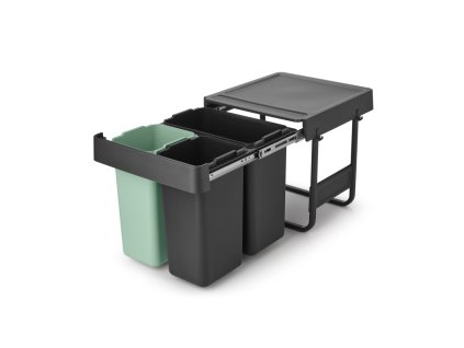 Sort&Go Built in Bin, 10+10+20L Dark Grey 8710755232541 Brabantia 96dpi 1000x1000px 7 NR 34742