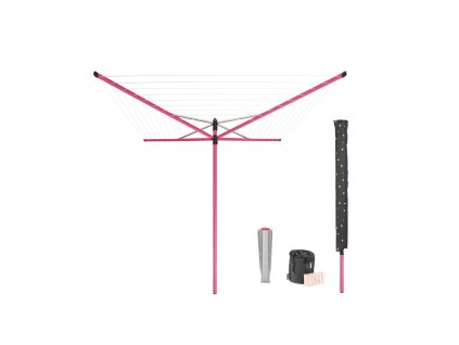 Lift O Matic 50m + Ground Spike + Acc. Spring Pink 8710755222887 Brabantia 96dpi 1000x1000px 7 NR 25399