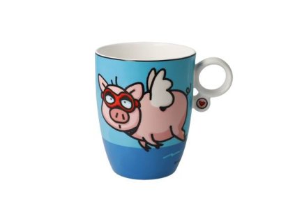 Goebel Umělecký hrnek Ed Heck „When Pigs Fly“ – Pop Art