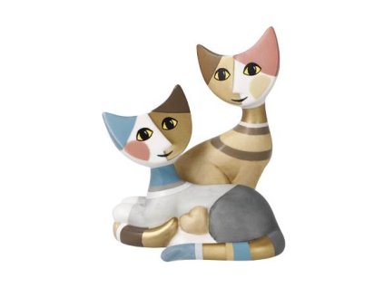 Goebel Kočičí figurka Rosina Wachtmeister – „Kaja e Mika“