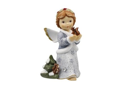 Goebel Andělská figurka Rychlí návštěvníci - Zimní andílci Nina & Marco