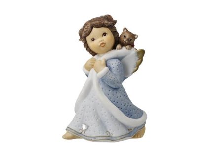 Goebel Andělská figurka Předoucí společník - Zimní andílci Nina & Marco