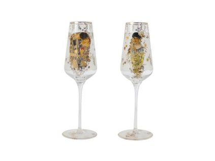 Goebel Sektová sklenička Gustav Klimt - Adele & Polibek Artis Orbis