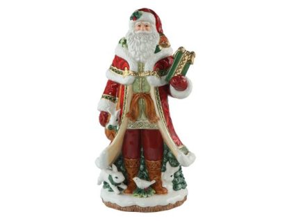 Goebel Santa s dárkem 32,5 cm figurka – Fitz & Floyd XMAS