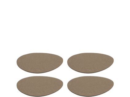 Leonardo Set/4 podložky pod šálky hnědé Gocce
