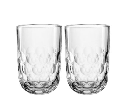 LEONARDO Sklenice na Latte Macchiato GOCCE 380 ml – 1. varianta, sada 2 ks