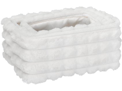 27200 sada tri kremovych uloznych kosiku s mrizkovanym kozesinovym vzorem