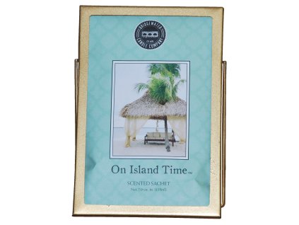 Kovový rámeček na vonné sáčky zlatý