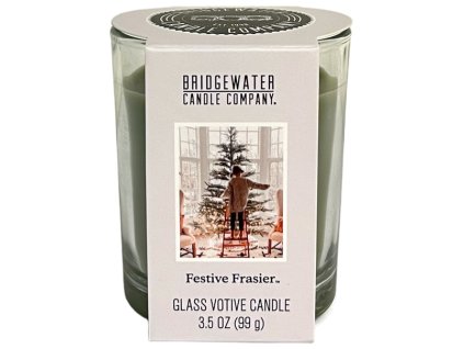 Votivní svíčka ve skleničce Festive Frasier
