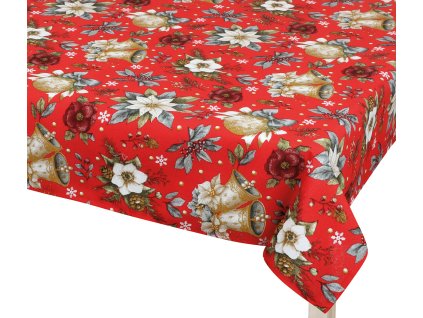 Vánoční ubrus hvězda červená (Rozměr 120x140)