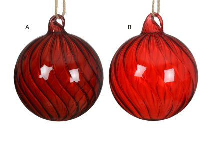 Vánoční ozdoba CLEAR, 8 cm, 2 druhy, KSD