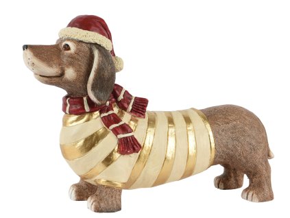 Vánoční dekorace XMAS JEZEVČÍK, 57x17,5x39,5 cm, KSD