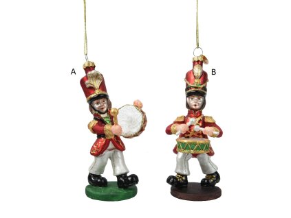 Vánoční ozdoba VOJÁČEK, 13,2 cm, 2 druhy, KSD