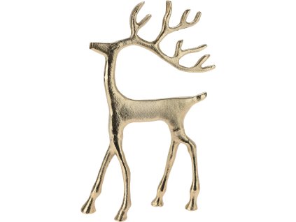 28274 vysoka zlata figurka soba 31 cm vyrobena z hliniku s tepanou texturou a stylizovanym tvarem