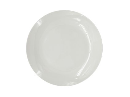 27482 bily porcelanovy melky talir by inspire bella linea prumer 27 cm s tenkym modernim okrajem