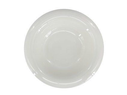 27488 hluboky bily porcelanovy talir by inspire bella prumer 23 cm s vyraznym zaoblenym a sirokym okrajem