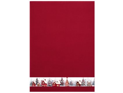 Framsohn Vánoční utěrka domečky červená