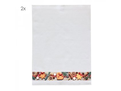 Framsohn Vánoční utěrka vaflové sušenky bílá