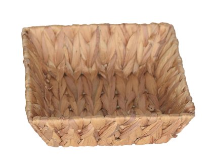 28454 2 maly ctvercovy obdelnikovy podnos liana s pleteny z morske travy s prirodni texturou idealni pro ulozne nebo servirovaci ucely