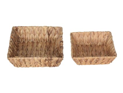 28448 3 set 2 kusu ctvercovych obdelnikovych podnosu kosiku liana z pletene morske travy prirodni material a boho rustikalni styl