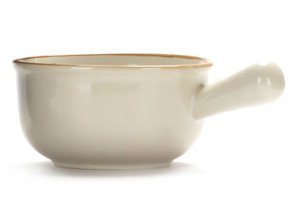 26459 1 bezovohneda keramicka polevkova miska tavo s uchem vhodna pro zapekani i servirovani