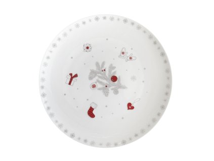 27392 6 vanocni dezertni talir luna koleda 20 5cm