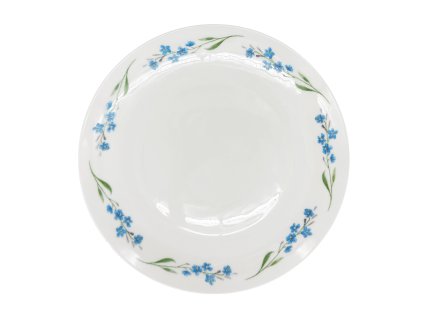 26759 porcelanovy melky talir luna pomnenka 28 cm bily modry