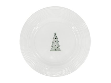 25433 porcelanovy melky talir croft advent 27 5cm zelena