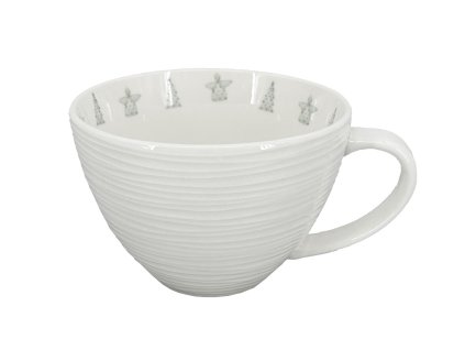 25448 porcelanovy hrnek croft advent 400ml zelena