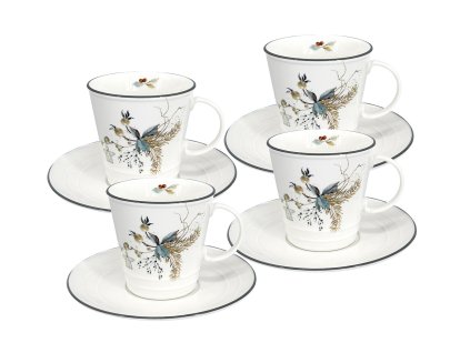 24708 4 salek s podsalkem vanocni nostalgie 250ml sada 4 ks