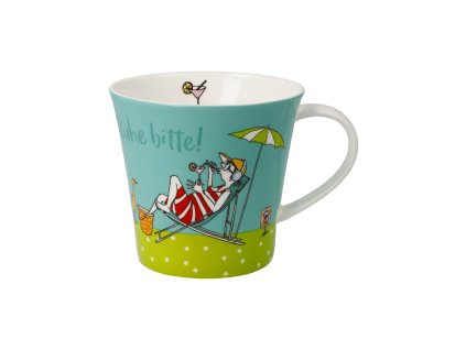 Goebel Hrnek na kávu / čaj „Ruhe bitte!“ – Barbara Freundlieb, Goebel Atelier