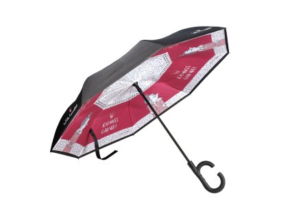 Goebel Deštník Upside-Down Freundlieb „Ich muss gar nix“ – Goebel Atelier