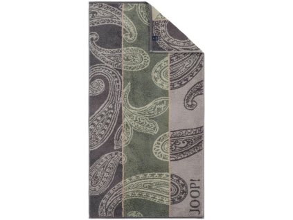 joop handtuecher contour paisley 1714 1 st 80 cm x 150 cm oliv