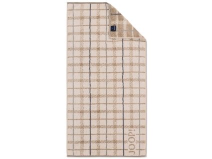joop handtuecher contour checked 1715 1 st 50 cm x 100 cm creme