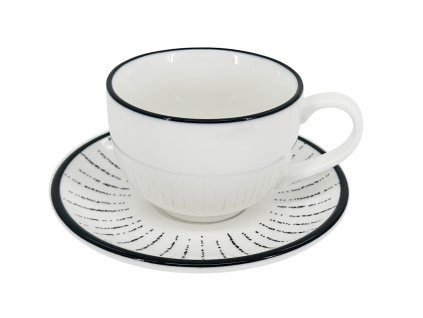 29070 snehobily cappuccino salek alba dash s podsalkem zdobenym cernymi grafickymi paprsky