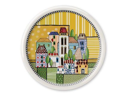 EGAN PAESE MIO Talíř pizza žlutá průměr 30,5 cm