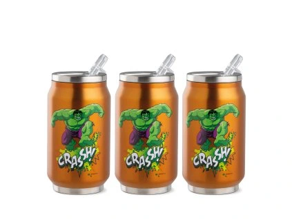 EGAN MARVEL Sada 3 termo lahví HULK 350 ml
