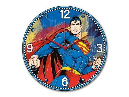 EGAN WARNER BROS DC Hodiny průměr 50 cm SUPERMAN