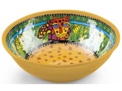 Egan LAUREL BURCH JUNGLE SONGS MELAMINE Žlutá salátová mísa 26 cm