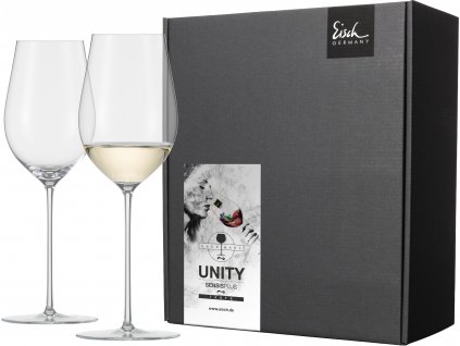 Eisch UNITY SENSISPLUS Sada 2 sklenic na bílé víno