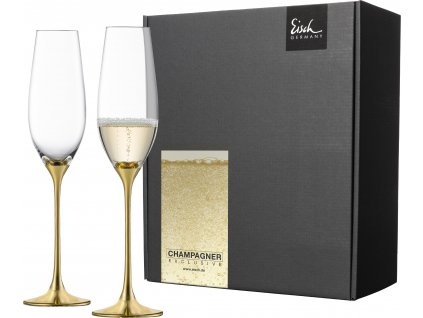 61730 3 eisch champagne exclusiv sada 2 sklenic na sampanske zlata