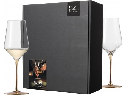 62090 4 eisch ravi gold sada 2 sklenic na bile vino