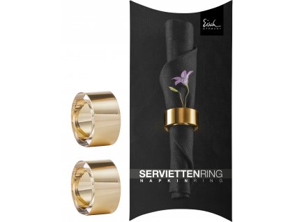 62192 5 eisch napkin rings sada 2 krouzku na ubrousky zlaty