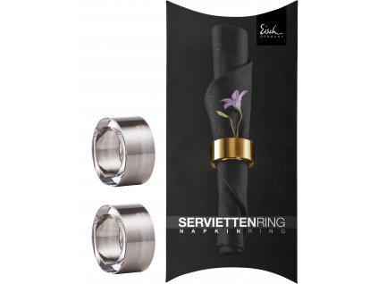 62195 2 eisch napkin rings sada 2 krouzku na ubrousky platin